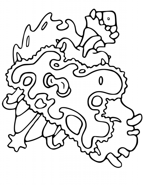 Vegepedia Abstract Pattern coloring page image