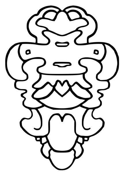 Vegepedia Abstract Pattern coloring page image
