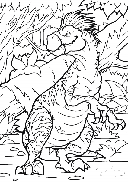 Velociraptor Dromaeosaurid Theropod Dinosaur coloring page image