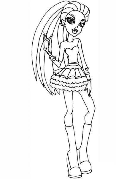 Venus McFlytrap Dot Dead Gorgeous coloring page image