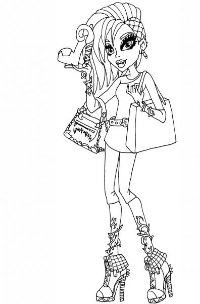Venus McFlytrap “I Love Fashion Doll” coloring page image