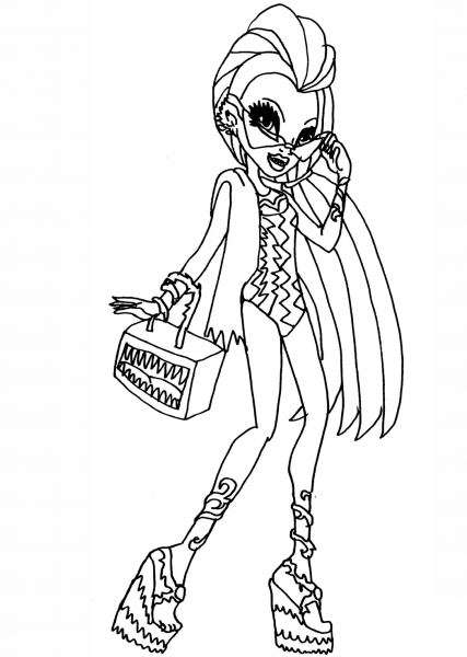 Venus McFlytrap Make a Splash coloring page image
