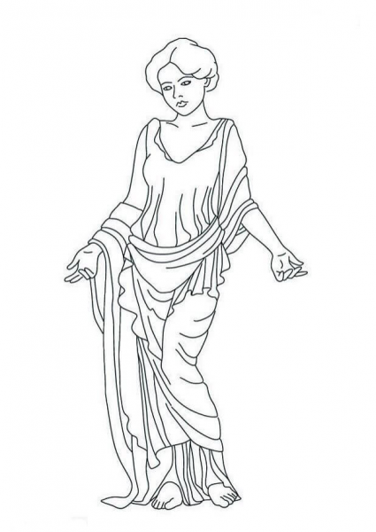 Venus Statue  coloring page image
