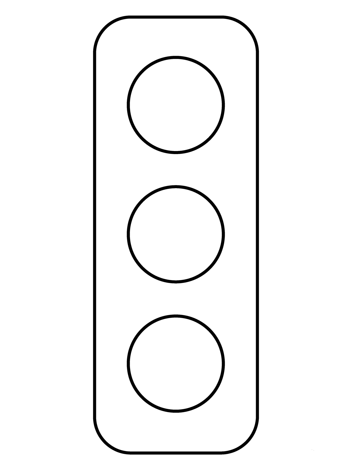 Vertical Traffic Light Emoji coloring page - ColouringPages