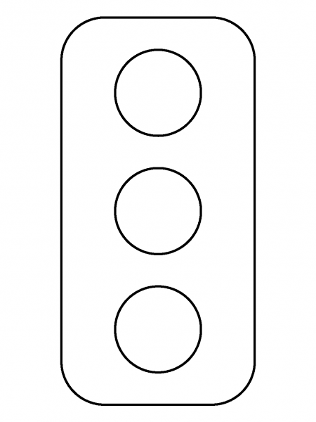 Vertical Traffic Light Emoji coloring page - ColouringPages