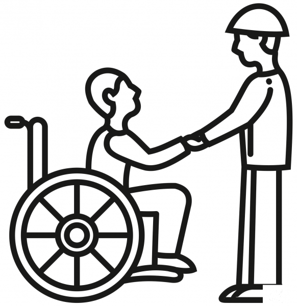 Veteran coloring page image
