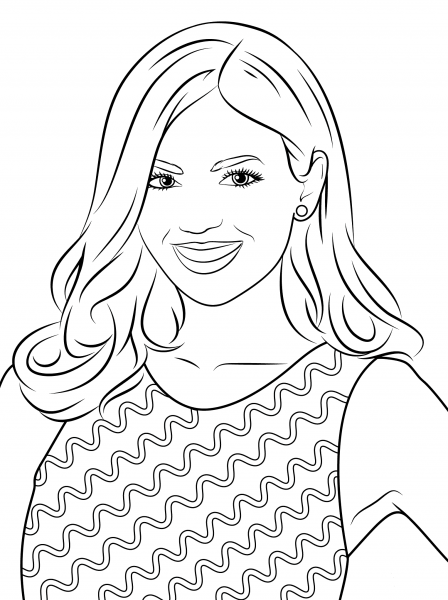 Victoria Justice coloring page image