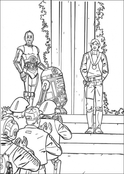 Victory celebration coloring page image