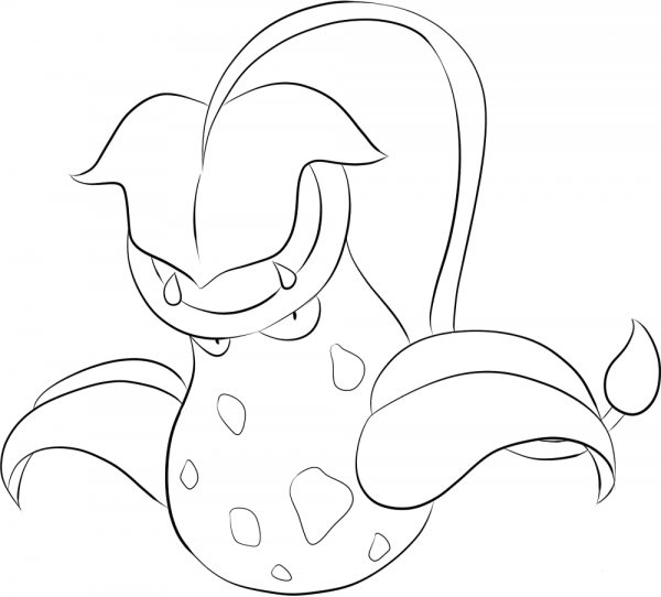 Victreebel coloring page image
