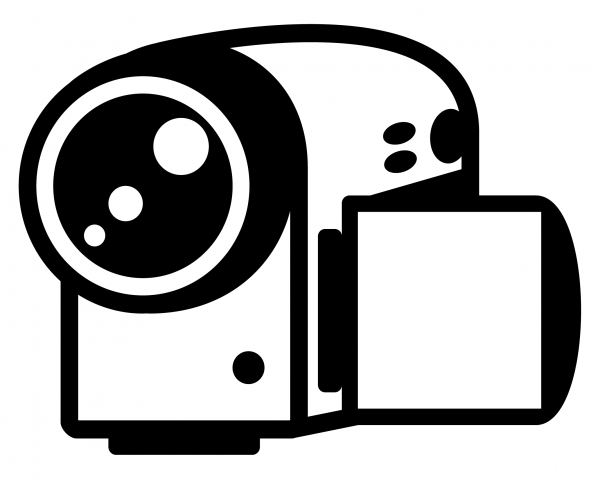Video Camera Emoji coloring page image