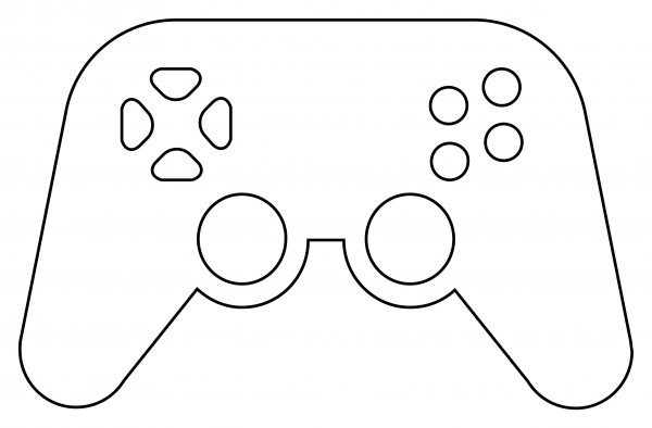 Video Game coloring page image