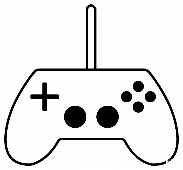 Video Game Emoji coloring page image
