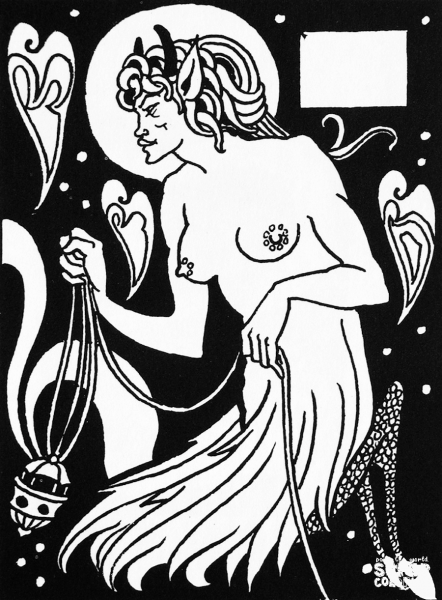 Vignette by Aubrey Beardsley 2 coloring page image