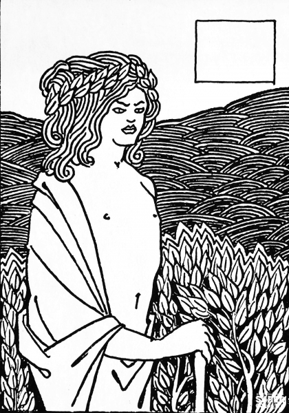 Vignette from Le Morte d’Arthur 11 coloring page image