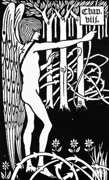 Vignette from Le Morte d’Arthur 2 coloring page image