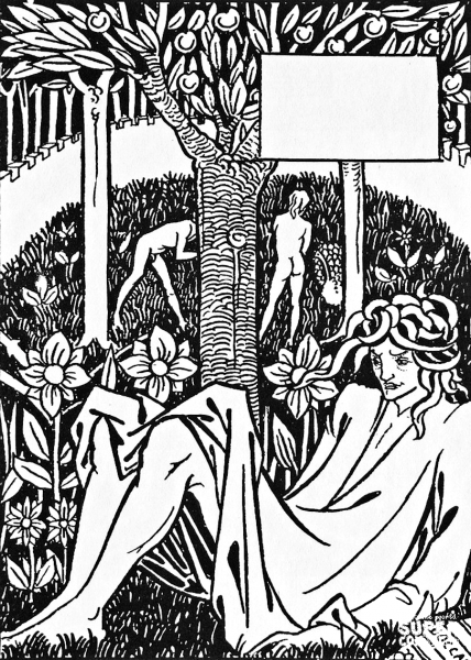 Vignette from Le Morte d’Arthur 23 coloring page image