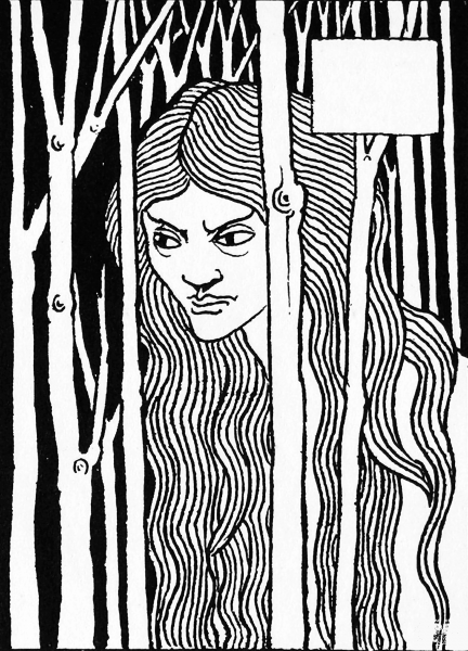 Vignette from Le Morte d’Arthur 9 coloring page image