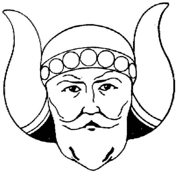 Viking  coloring page image