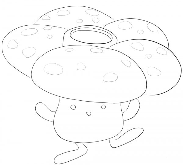 Vileplume coloring page image