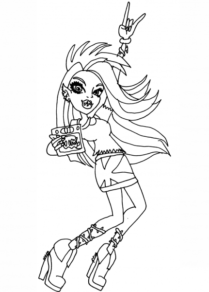 Vim Venus coloring page image