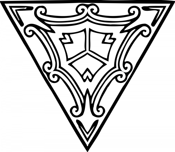 Vintage Abstract Design coloring page image