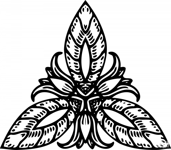 Vintage Abstract Design coloring page image