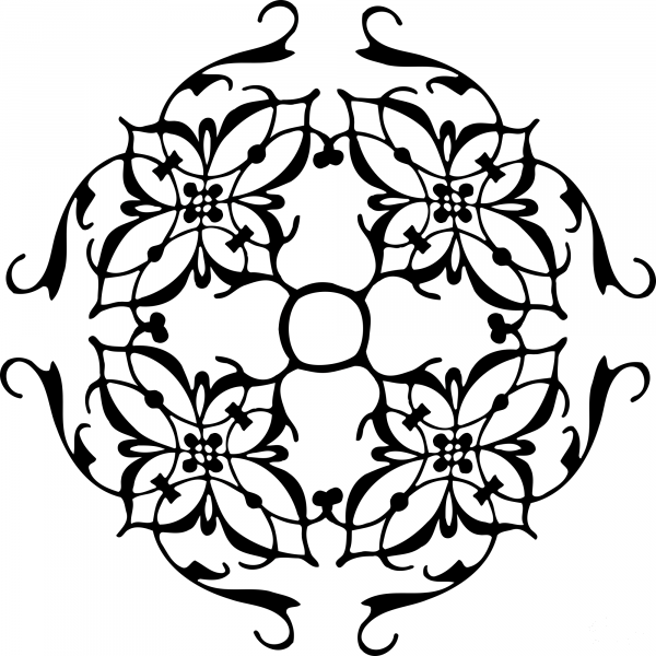 Vintage Abstract Design coloring page image