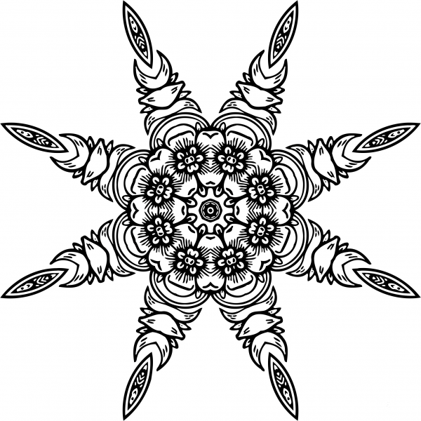 Vintage Abstract Design coloring page image