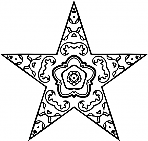 Vintage Abstract Design coloring page image