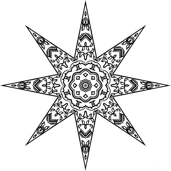 Vintage Abstract Design coloring page image