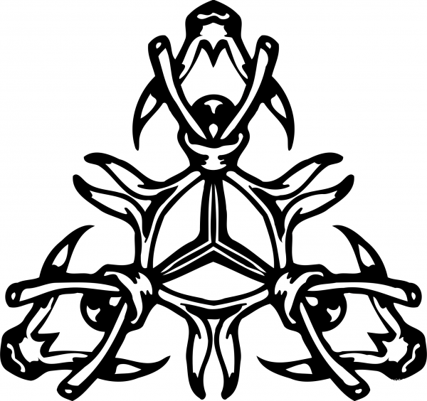 Vintage Abstract Design coloring page image