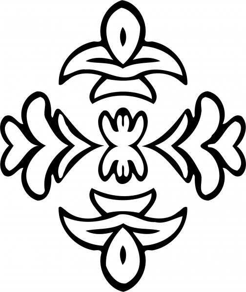 Vintage Abstract Design coloring page image