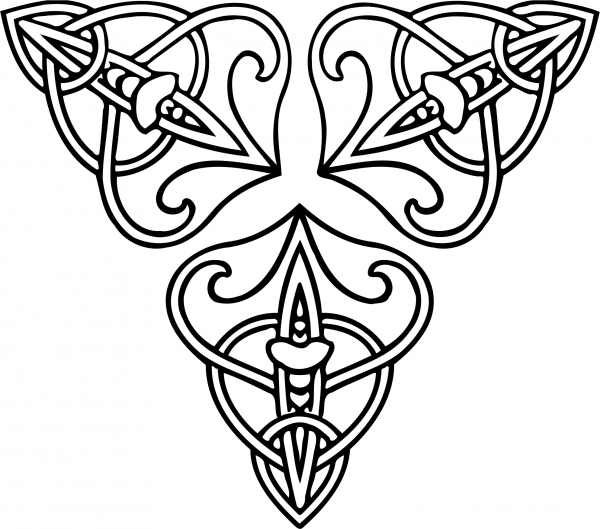 Vintage Abstract Design coloring page image