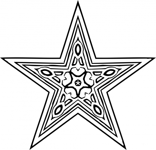 Vintage Abstract Design coloring page image