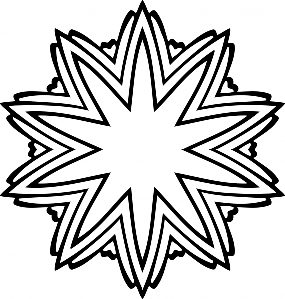 Vintage Abstract Design coloring page image