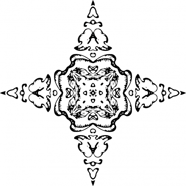 Vintage Abstract Design coloring page image