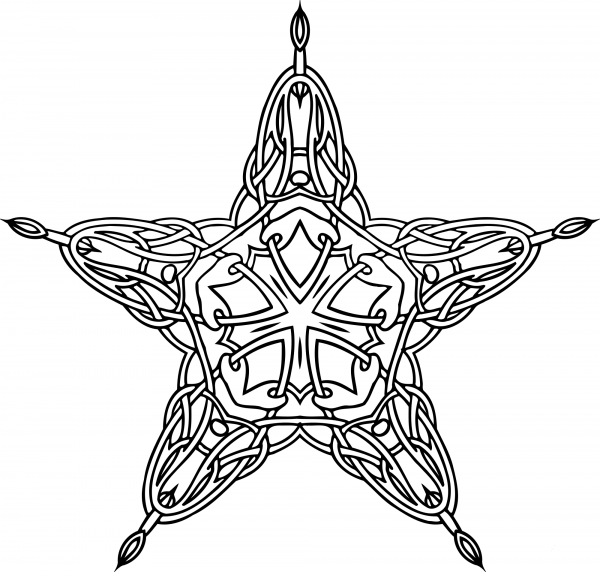 Vintage Abstract Design coloring page image