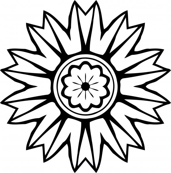 Vintage Abstract Design coloring page image