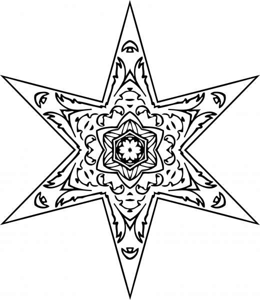 Vintage Abstract Design coloring page image
