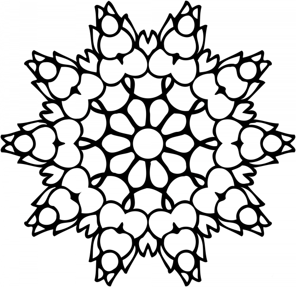 Vintage Abstract Design coloring page image