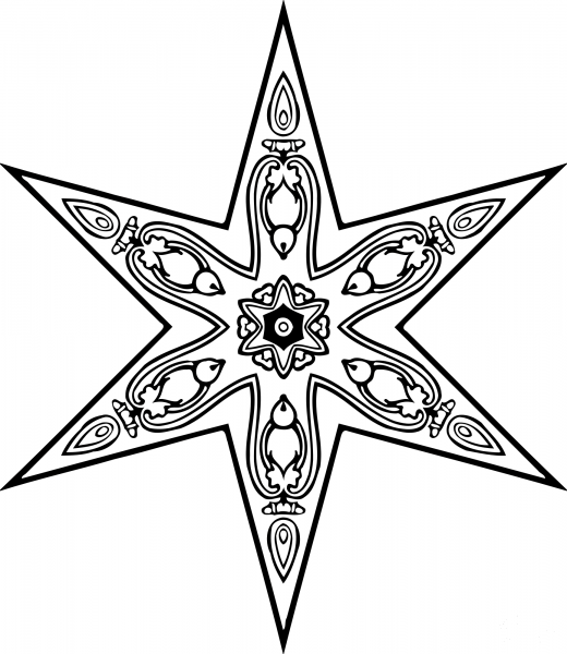 Vintage Abstract Design coloring page image