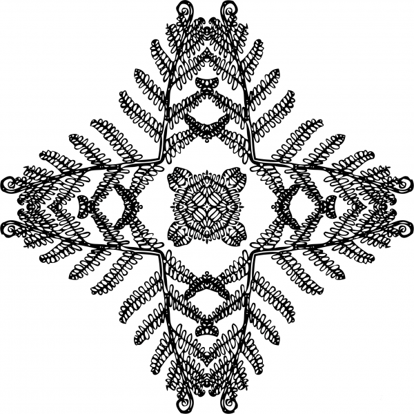 Vintage Abstract Design coloring page image