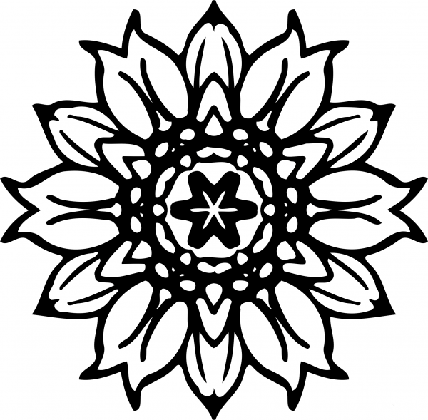 Vintage Abstract Design coloring page image