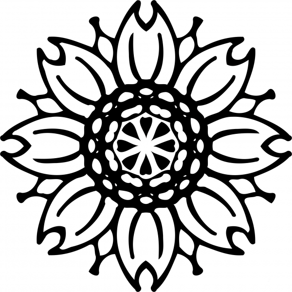 Vintage Abstract Design coloring page image