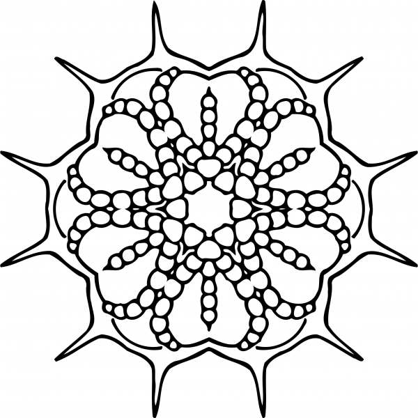 Vintage Abstract Design coloring page image