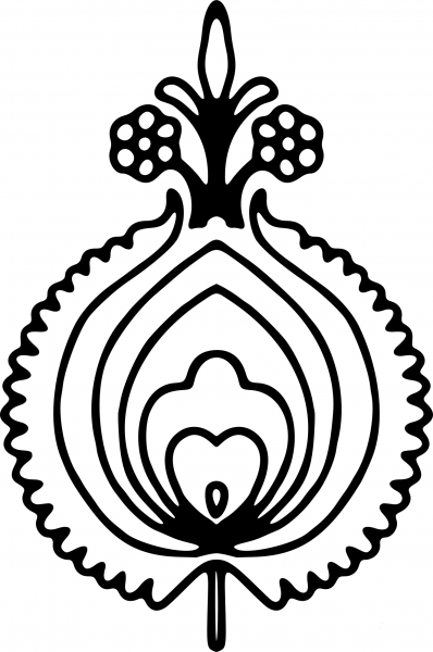 Vintage Abstract Flower coloring page image