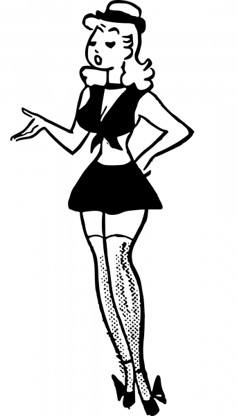 Vintage Altered Uniform coloring page image