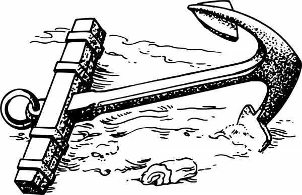 Vintage Anchor coloring page image