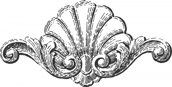 Vintage Antique Furniture Decoupage Ornament coloring page image