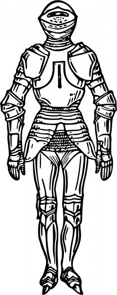 Vintage Armour coloring page image